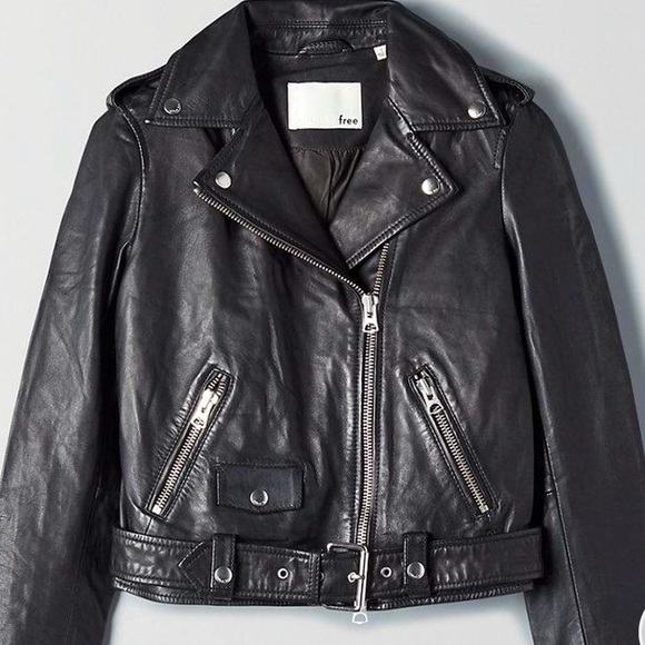 Aritzia Wilfred Free Lennon Leather Jacket (XXS) - Picture 1 of 5